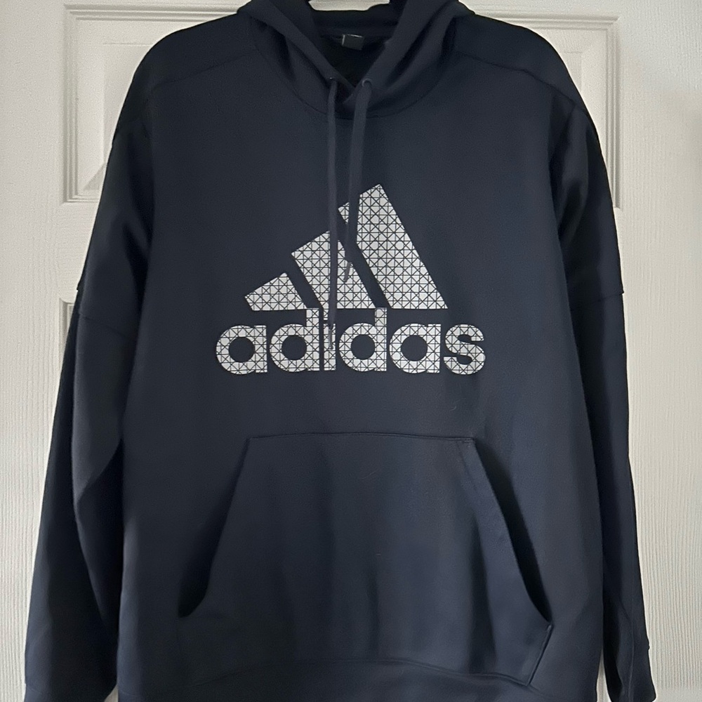 Adidas Men's Blue Hoodie